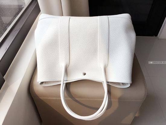 HERMES(エルメス)☆ガーデンパーティー36☆BLANC(WHITE)白 6050435